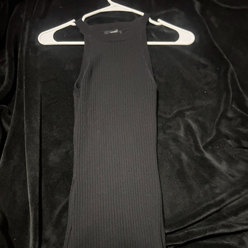 Forever 21 Black Ribbed Knit dress